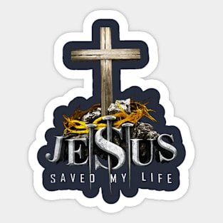 Jesus Saved My Life Sticker